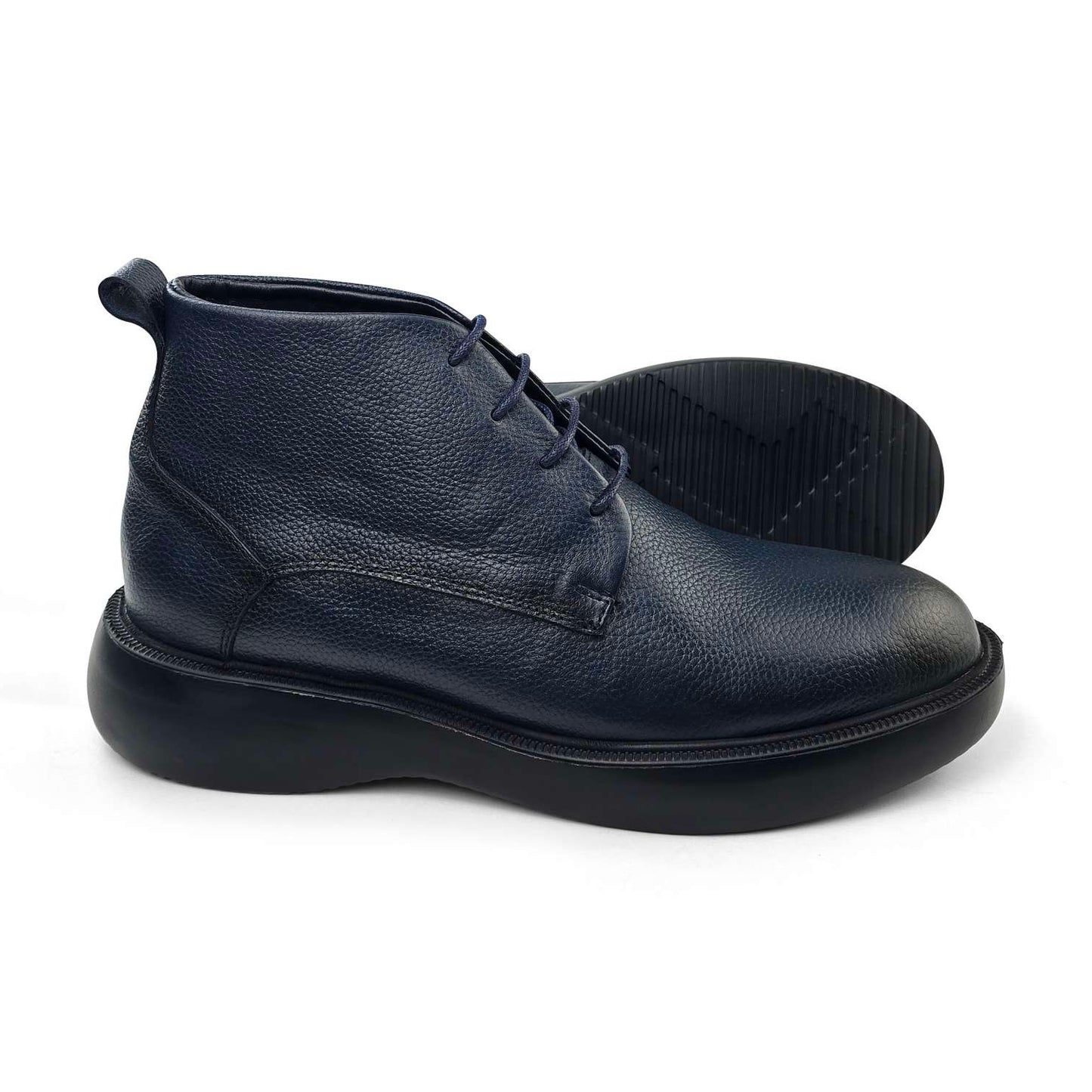 0305 bouttine en cuir homme noir/marron/bleumarin