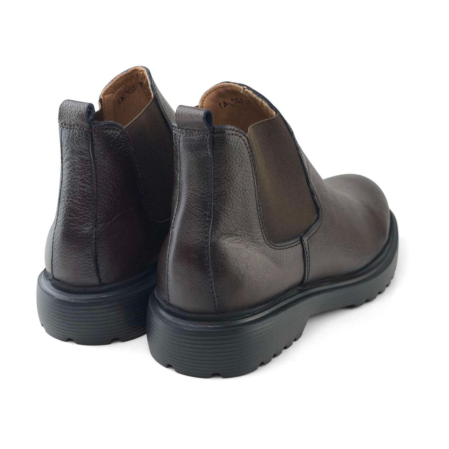 0306 bouttine Chelsea en cuir homme marron