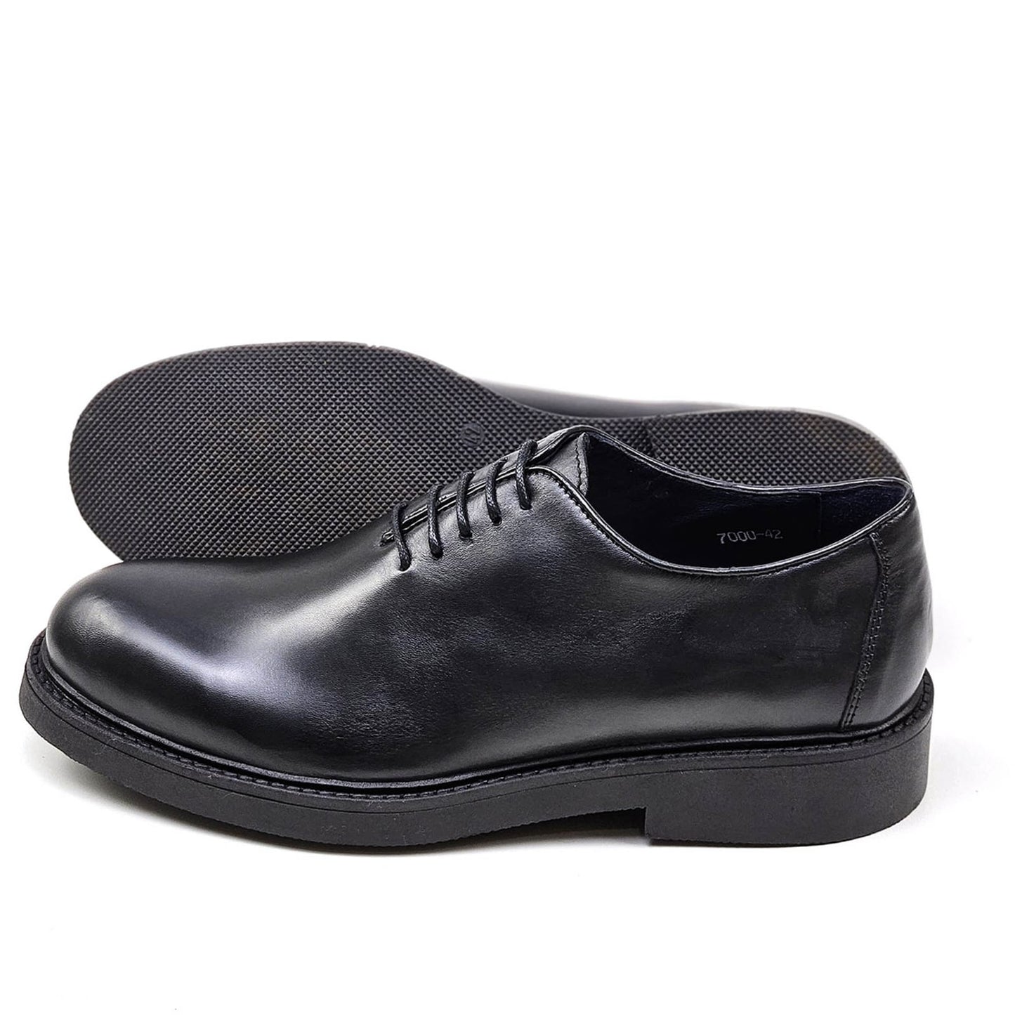 0121 chaussure Richelieu homme en cuir noir
