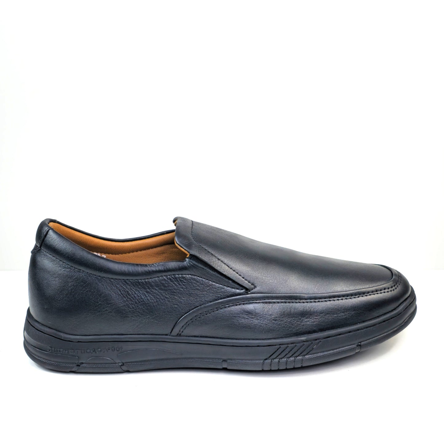 0522 chaussure Richelieu confortable homme en cuir noir