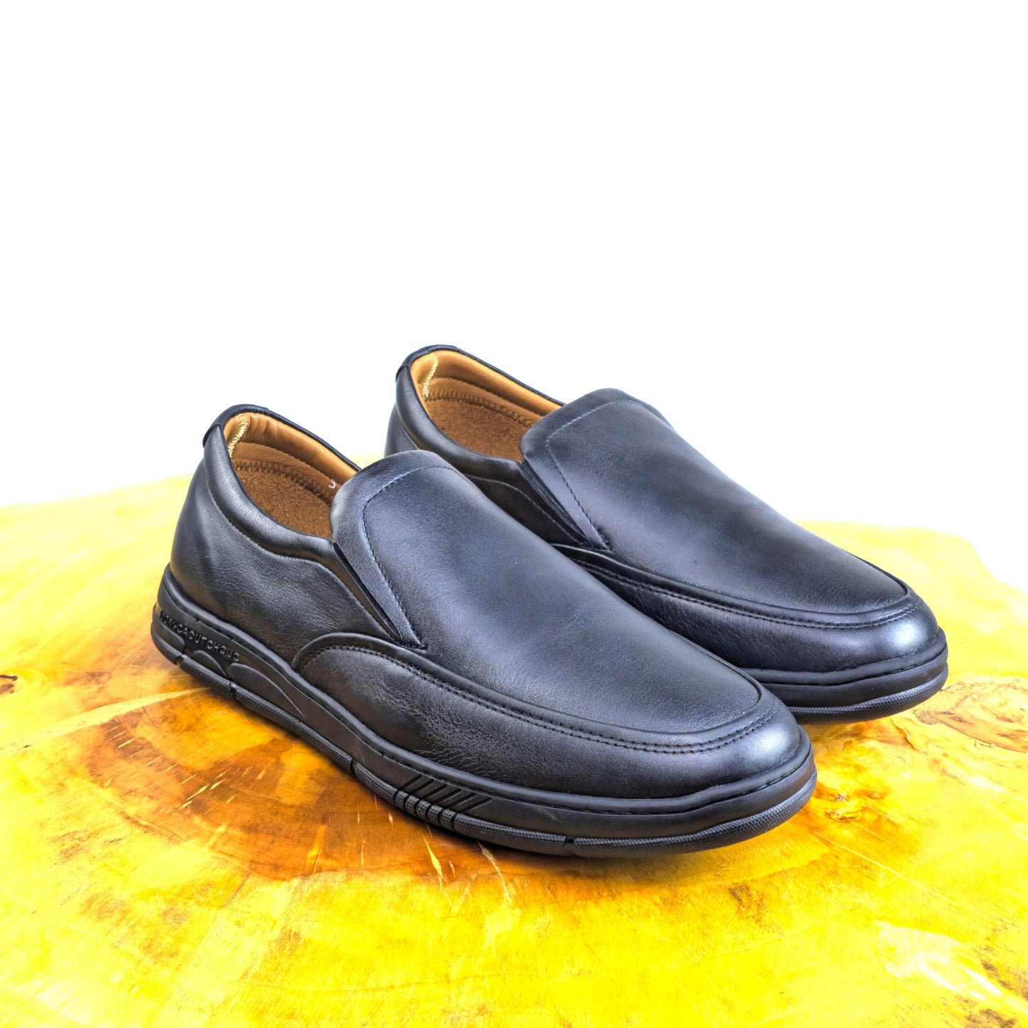 0522 chaussure Richelieu confortable homme en cuir noir