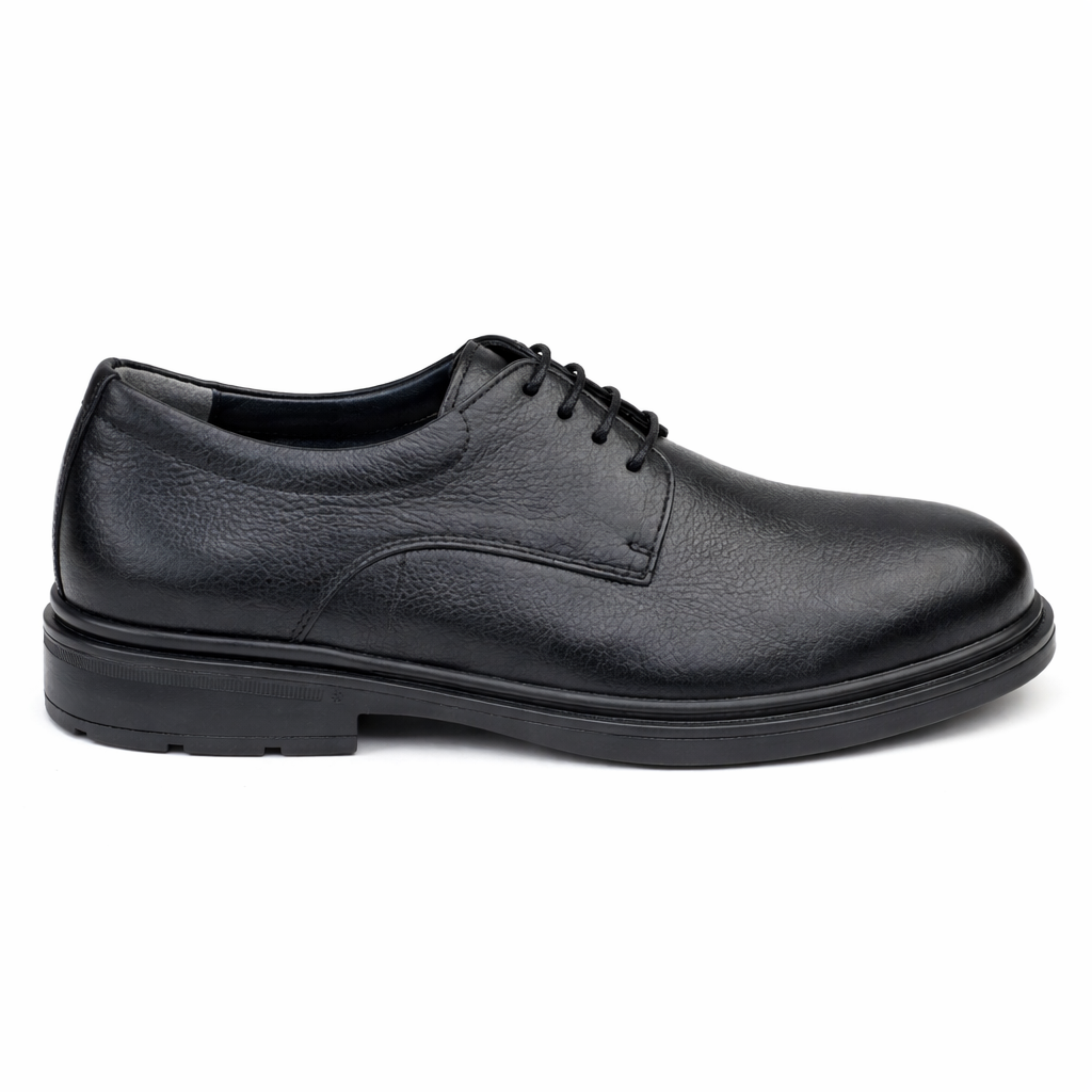 0557 chaussure Richelieu homme en cuir noir