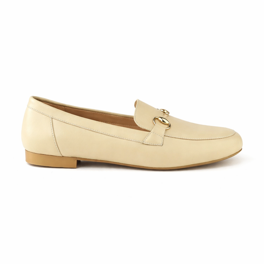 0254 chaussure en cuir femme beige