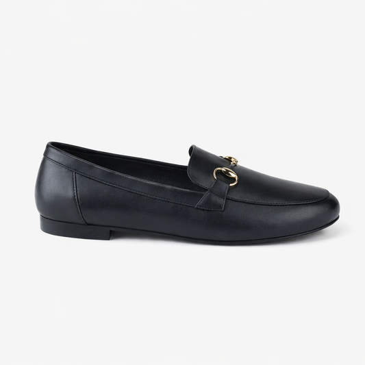 0254 chaussure en cuir femme noir