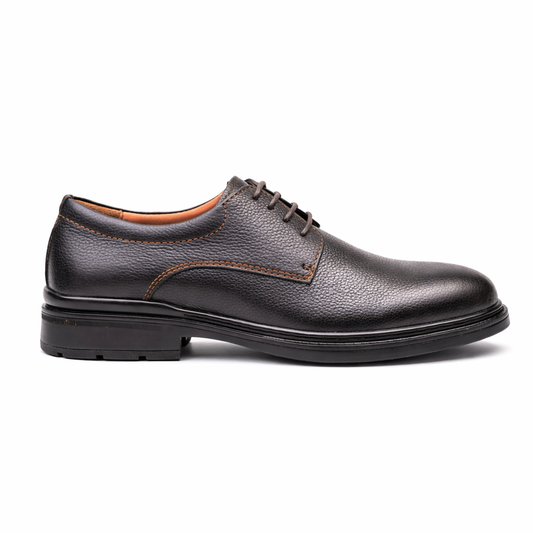 0557 chaussure Richelieu homme en cuir marron