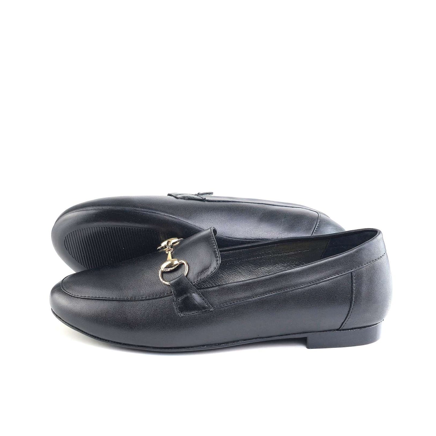 0254 chaussure en cuir femme noir