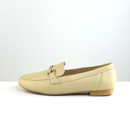 0254 chaussure en cuir femme beige