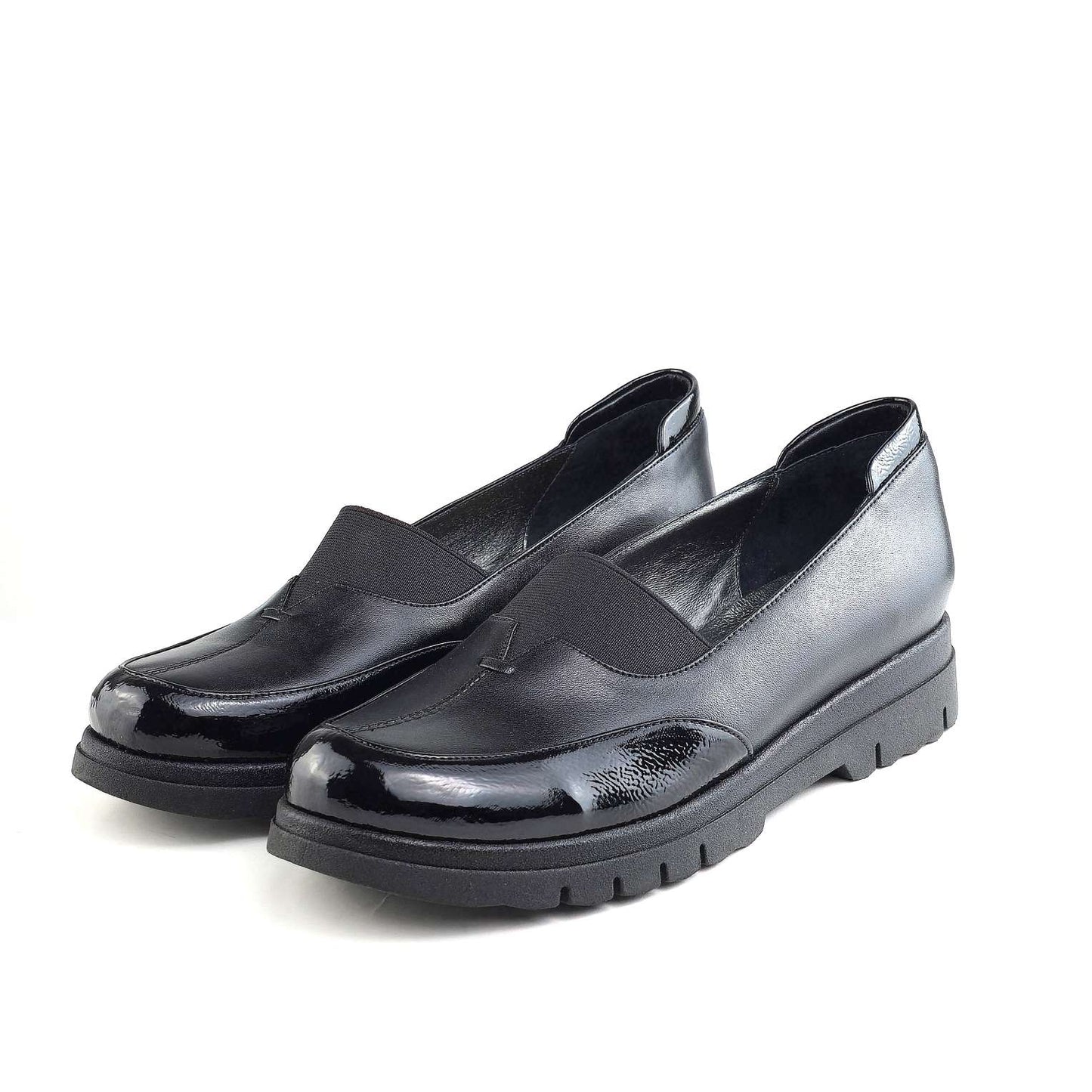 0149 chaussure confortable en cuir femme noir