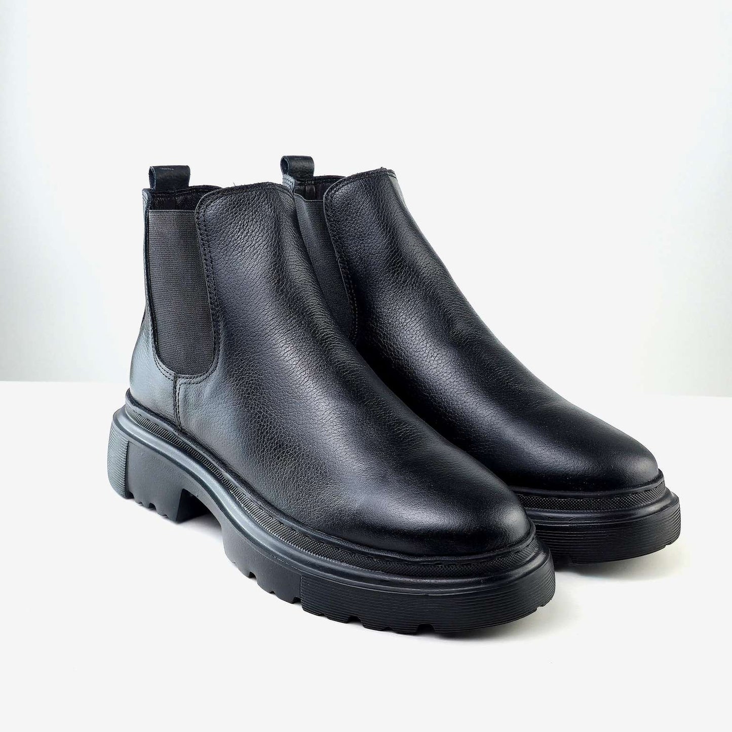 0310 bouttine Chelsea en cuir homme marron