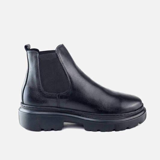 0310 bouttine Chelsea en cuir homme marron