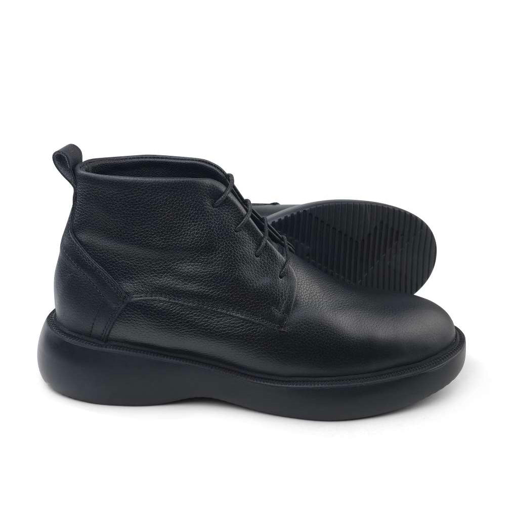 0305 bouttine en cuir homme noir/marron/bleumarin