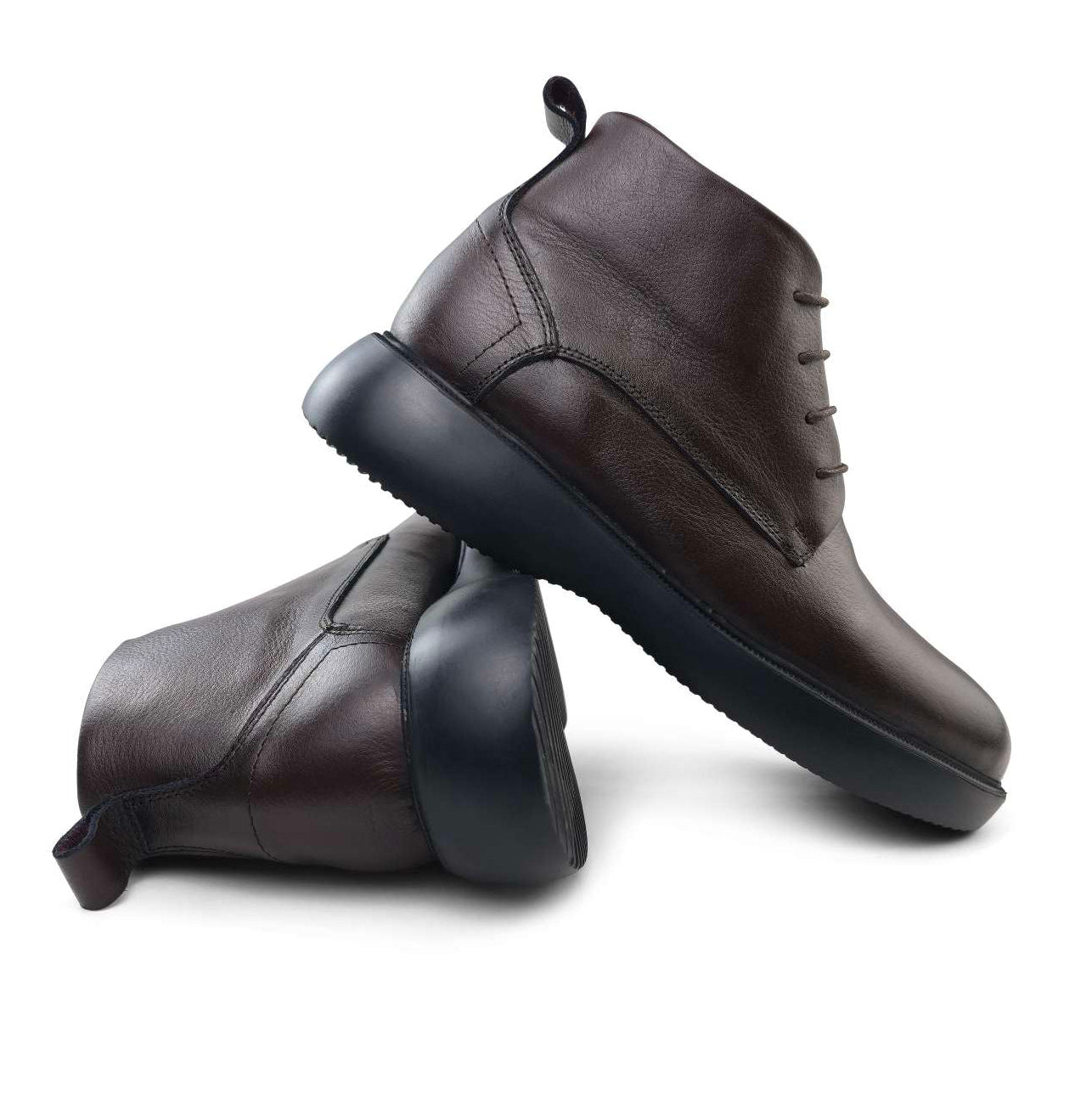 0305 bouttine en cuir homme noir/marron/bleumarin