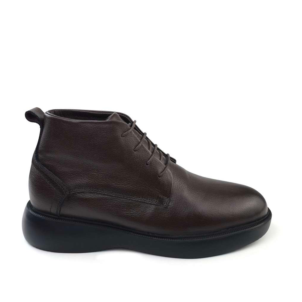 0305 bouttine en cuir homme marron