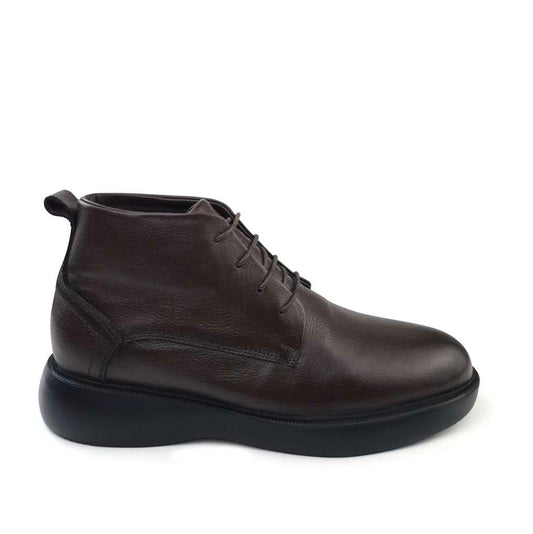 0305 bouttine en cuir homme marron