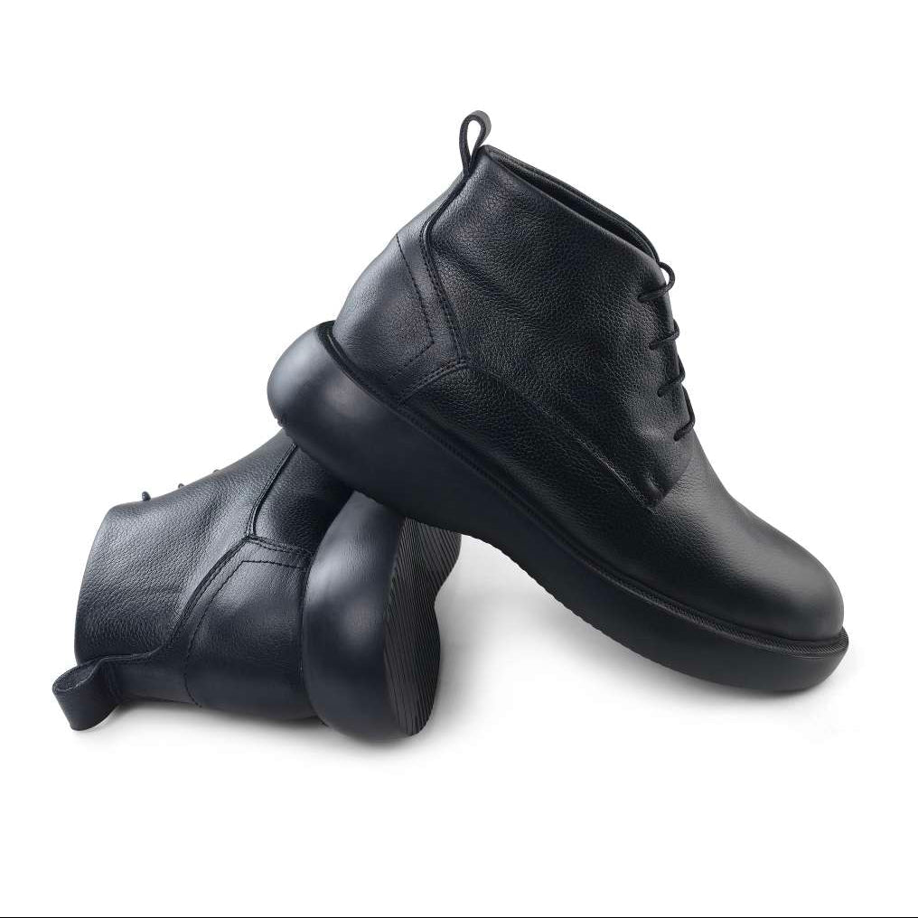 0305 bouttine en cuir homme noir/marron/bleumarin