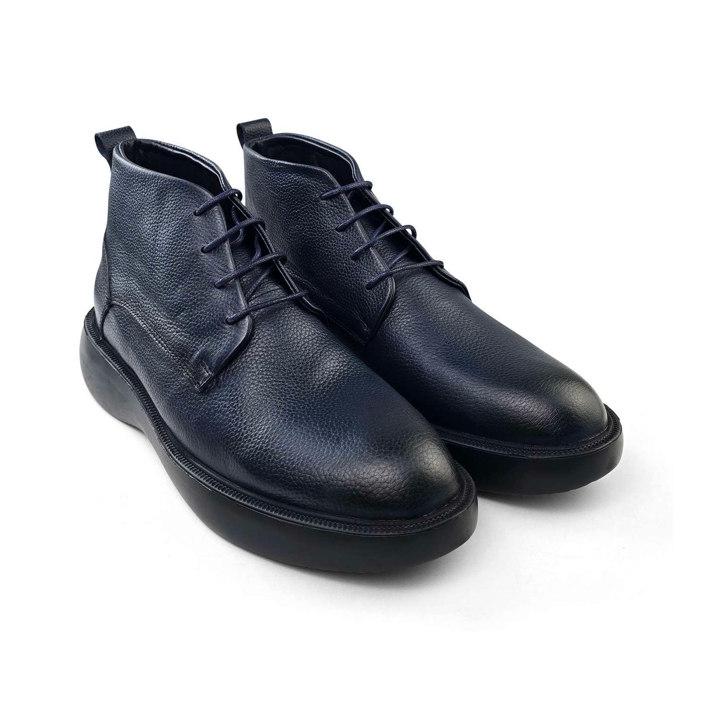 0305 bouttine en cuir homme noir/marron/bleumarin