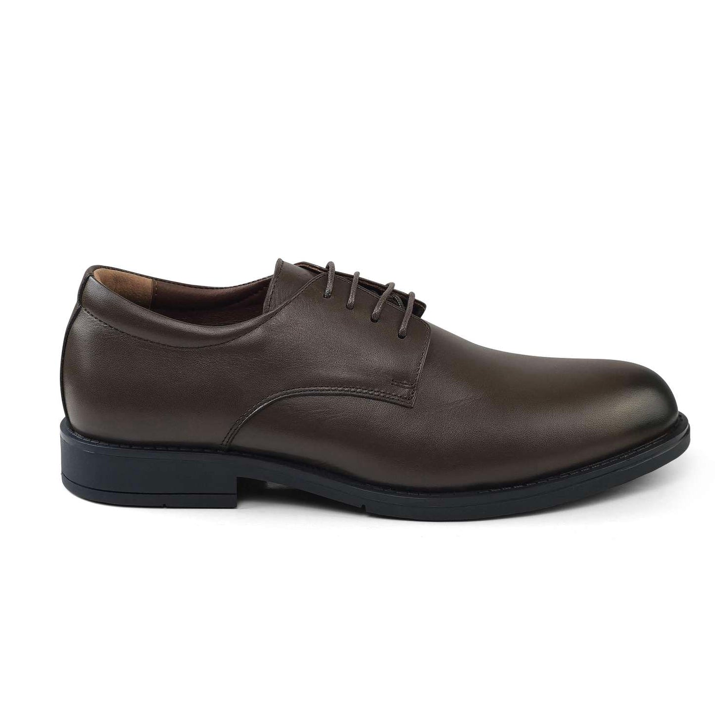 07 chaussure Richelieu confortable homme en cuir marron