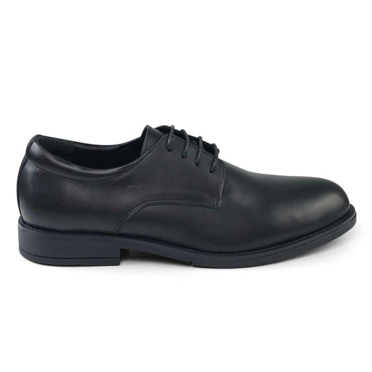 07 chaussure Richelieu confortable homme en cuir noir