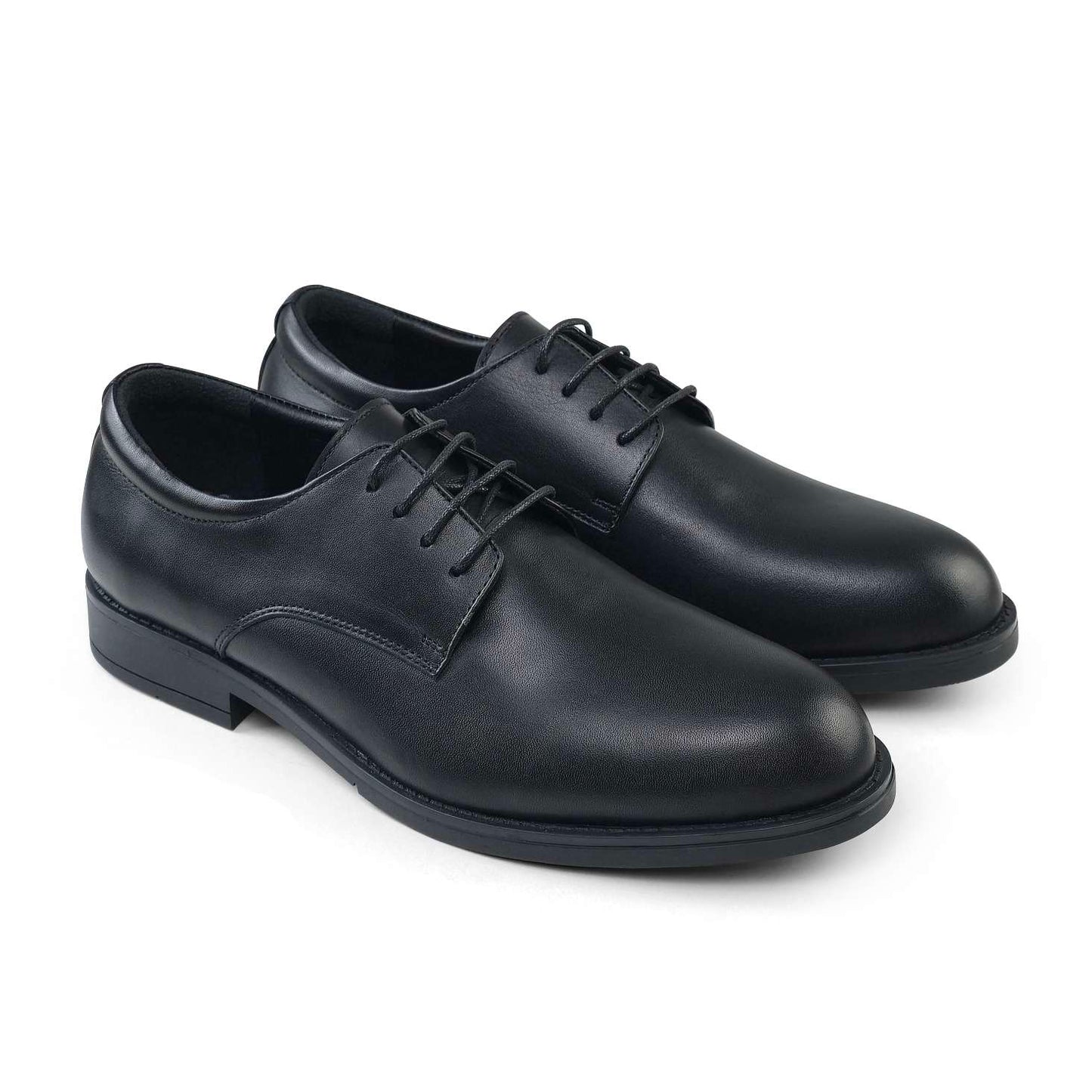 07 chaussure Richelieu confortable homme en cuir noir
