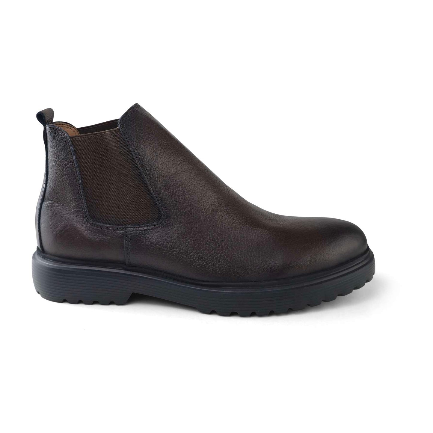 0306 bouttine Chelsea en cuir homme marron