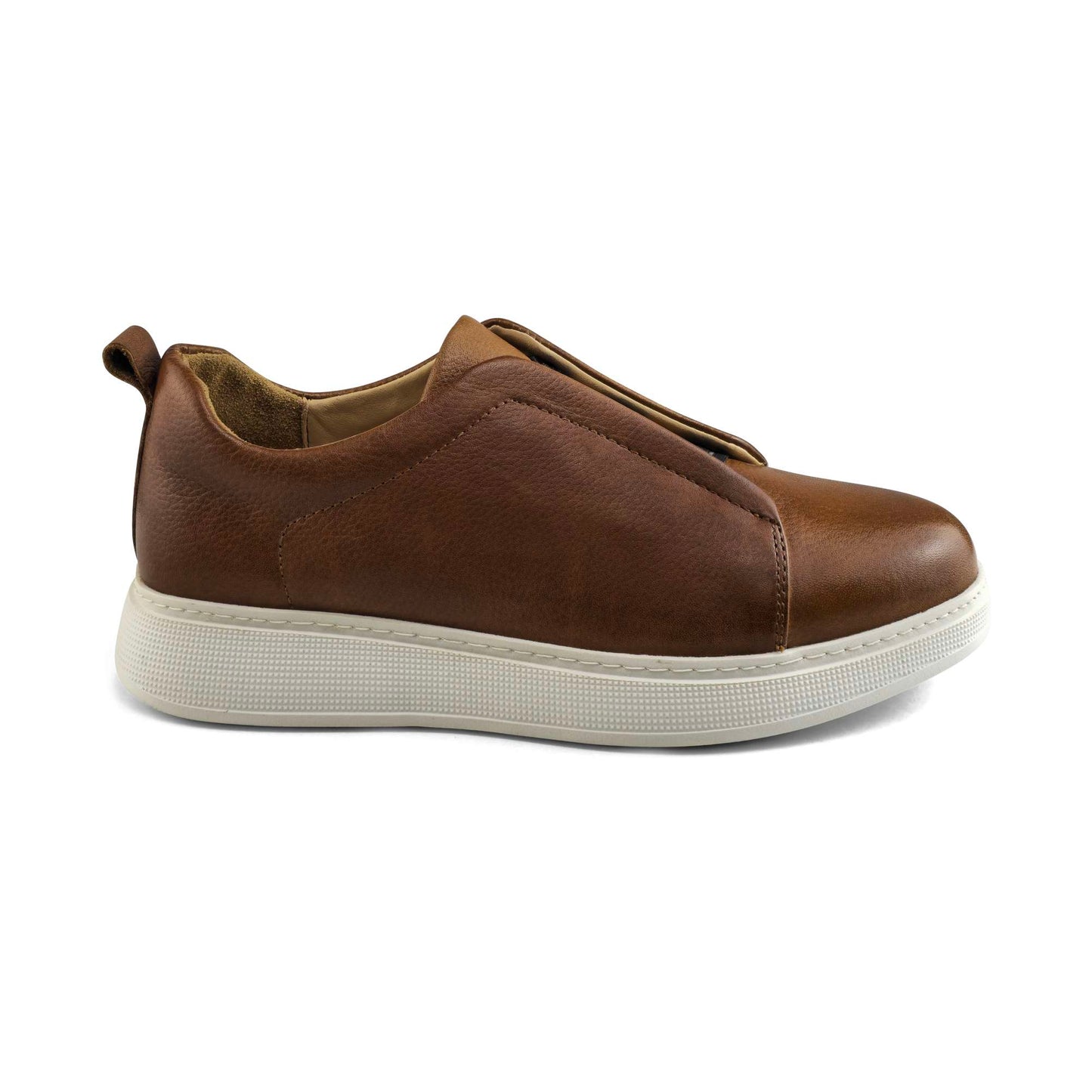 097 Chaussure Sneaker Homme en cuir  tabac