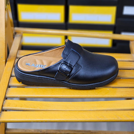 0203 SABOT homme EN CUIR MEDICAL NOIR (Copy)