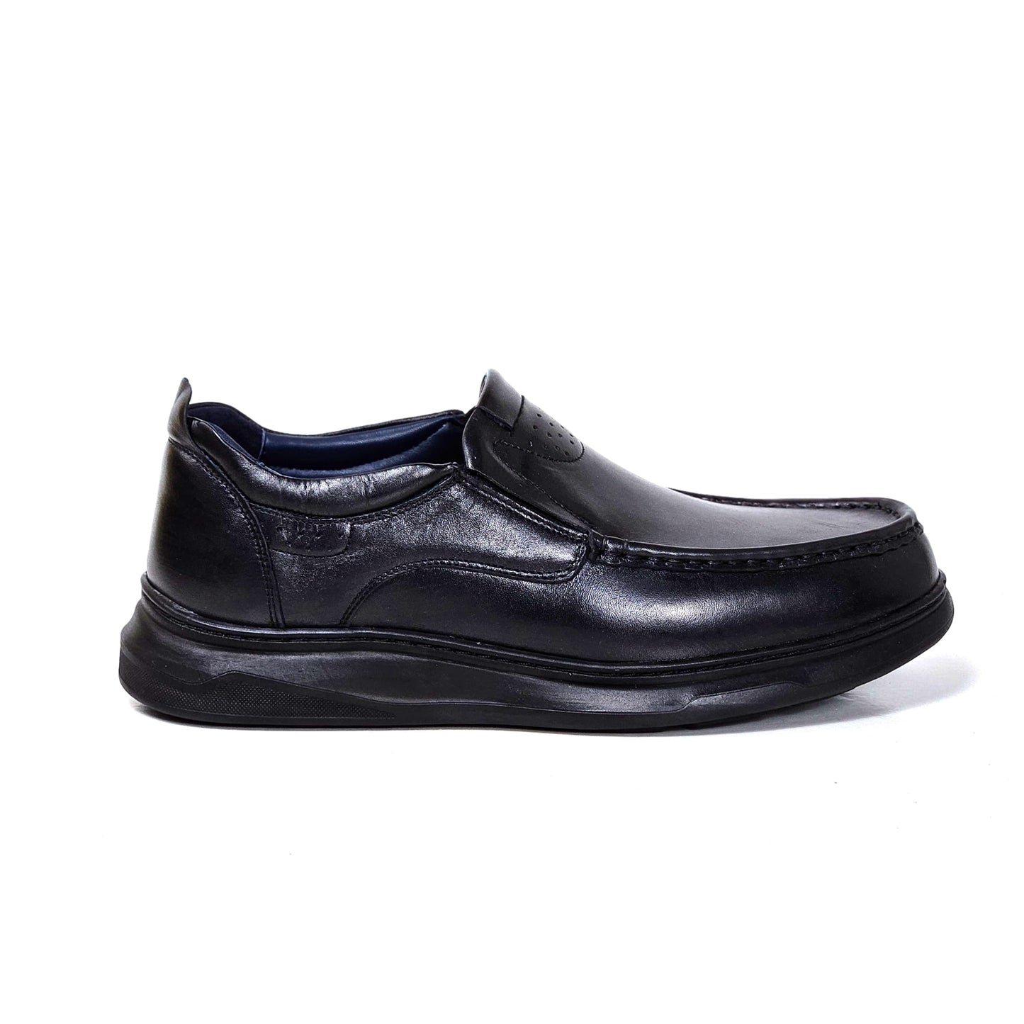 071 chaussure confortable cuir homme noir