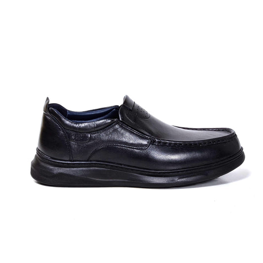 071 chaussure confortable cuir homme noir