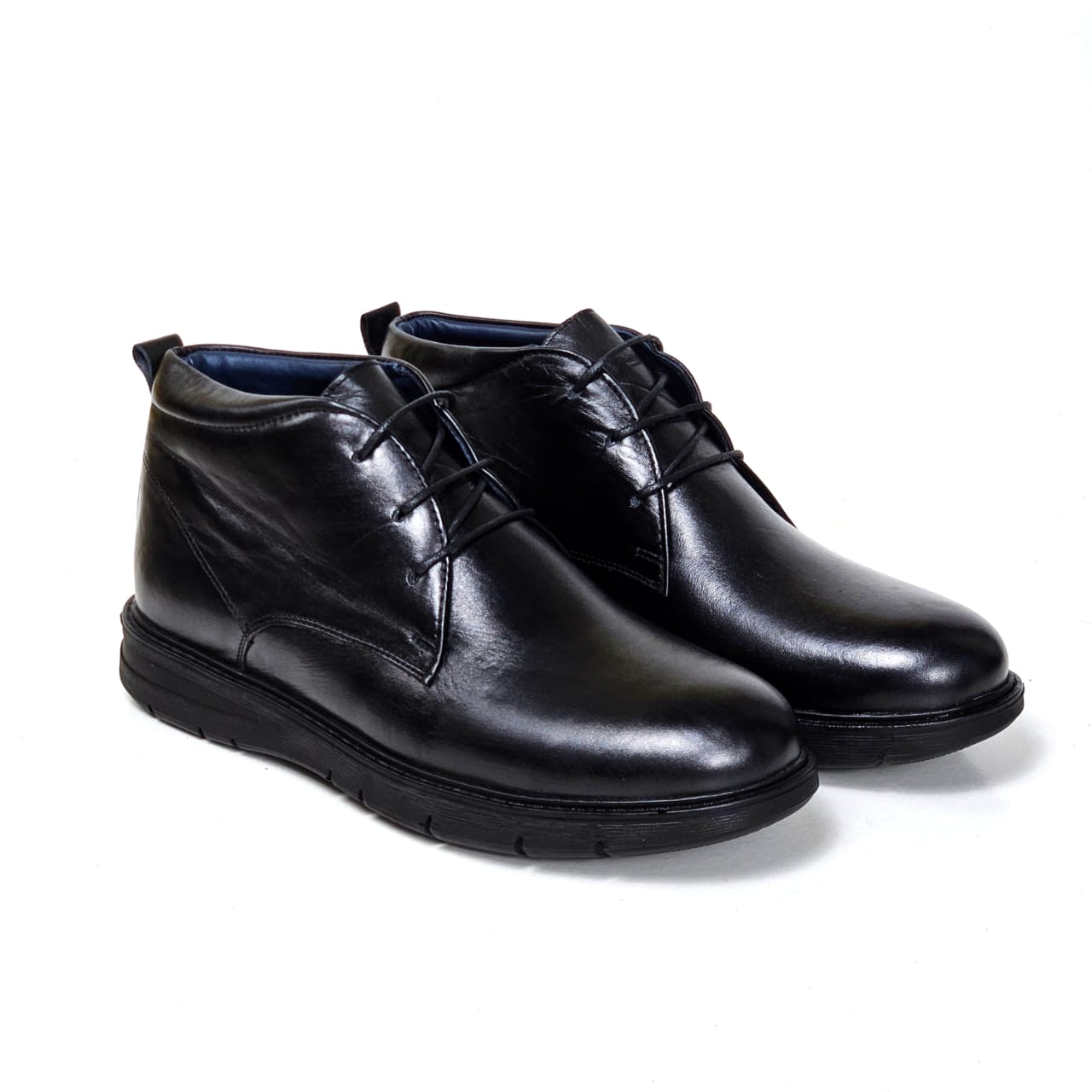 019 CHAUSSURE homme  CONFORT EN CUIR NOIR