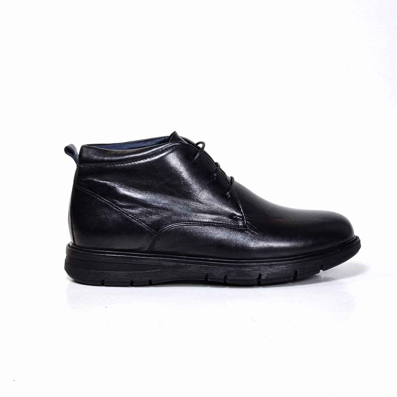 019 CHAUSSURE homme  CONFORT EN CUIR NOIR