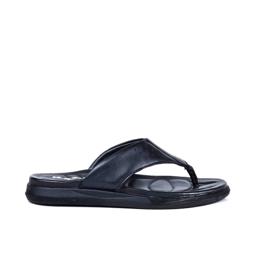 041 sandale confort en cuir homme noir