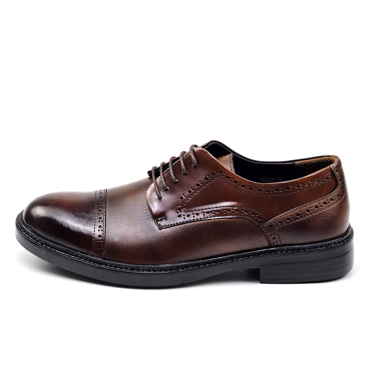 022 chaussure Richelieu homme en cuir marron