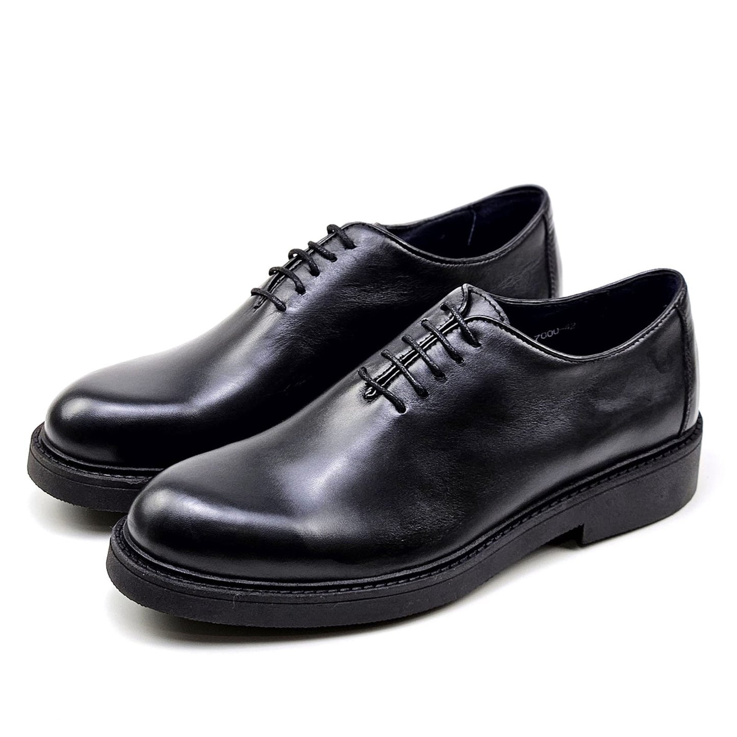 0121 chaussure Richelieu homme en cuir noir