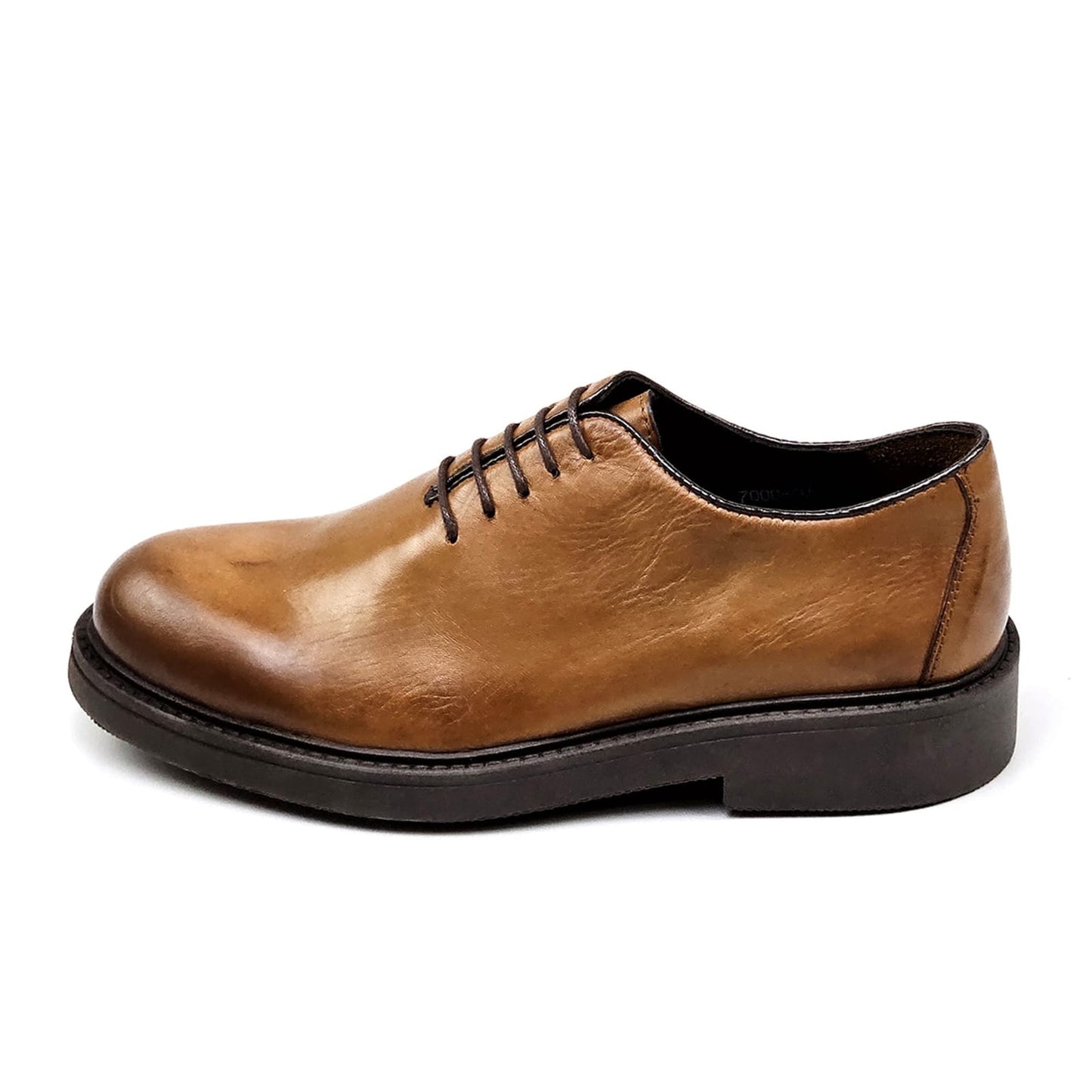 0121 chaussure Richelieu homme en cuir tabac