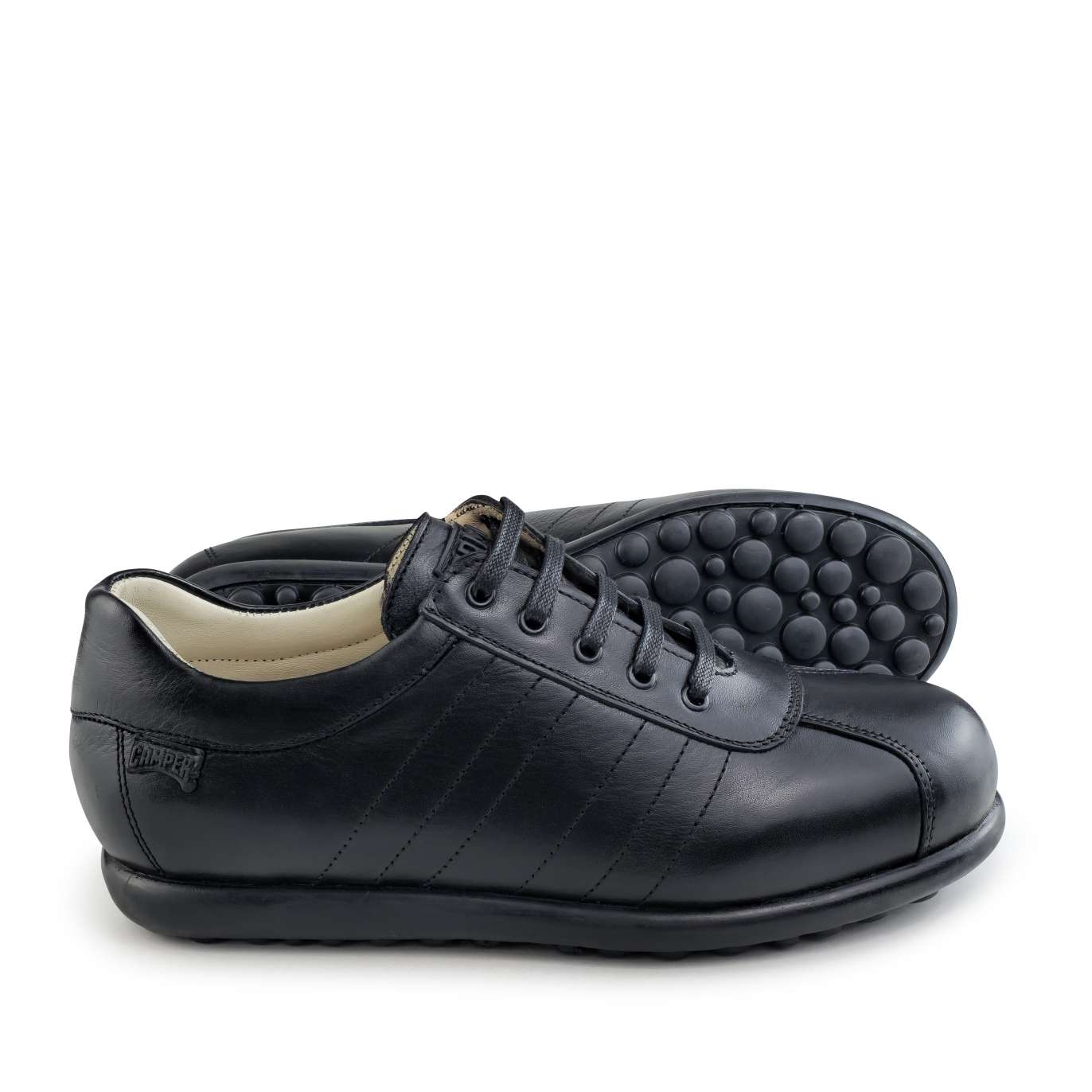 086 Chaussure camper Homme en cuir  noir