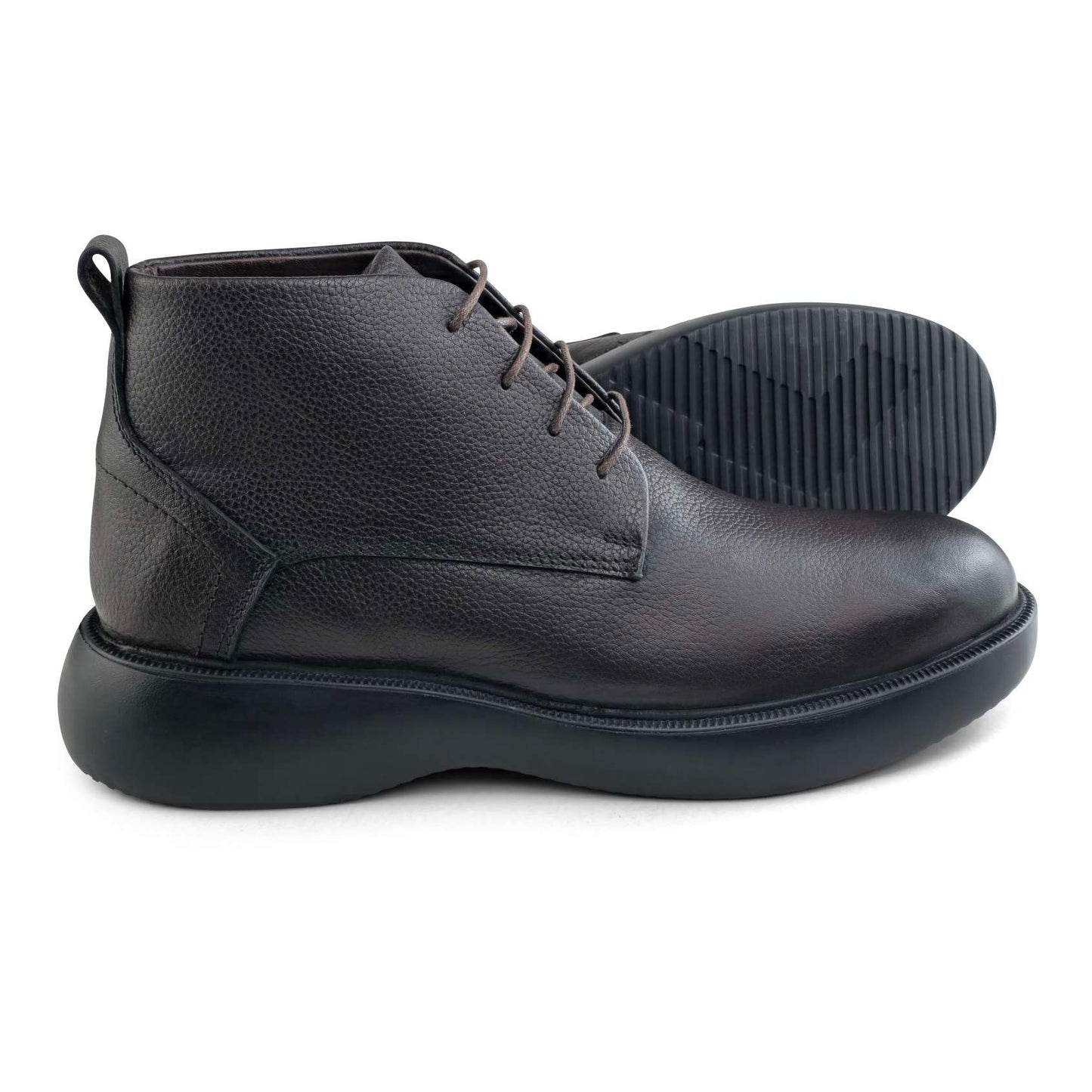0305 bouttine en cuir homme marron