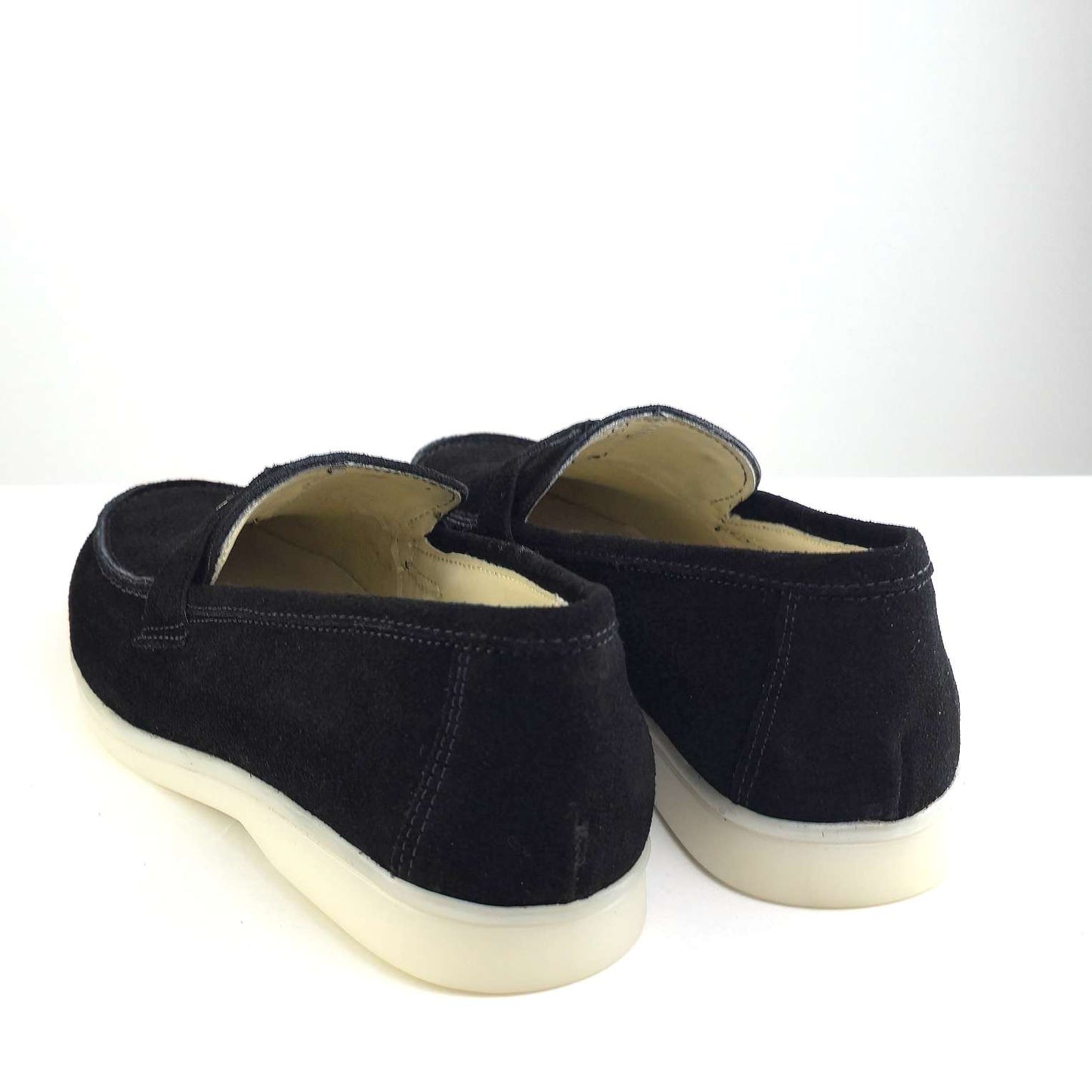 0116 chaussure Femme en cuir daim noir