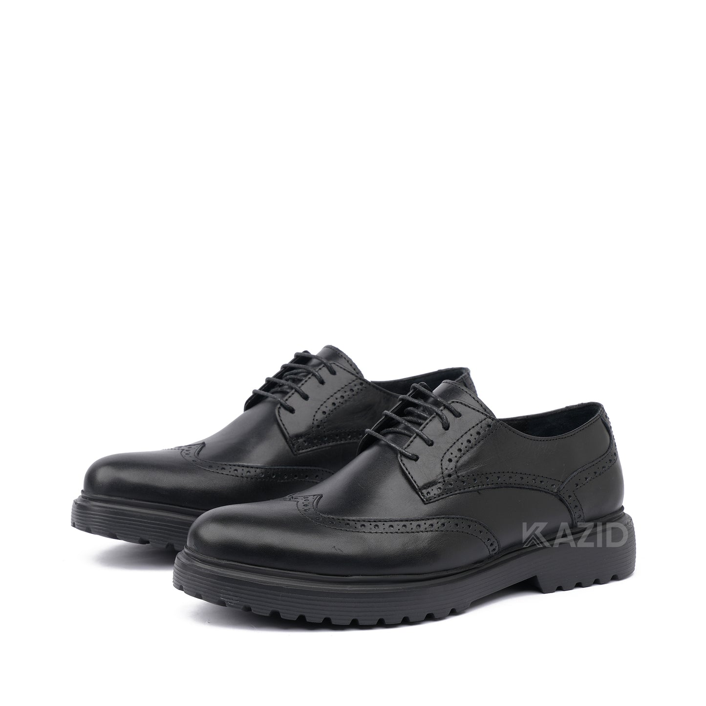 0415 chaussure Richelieu homme en cuir noir