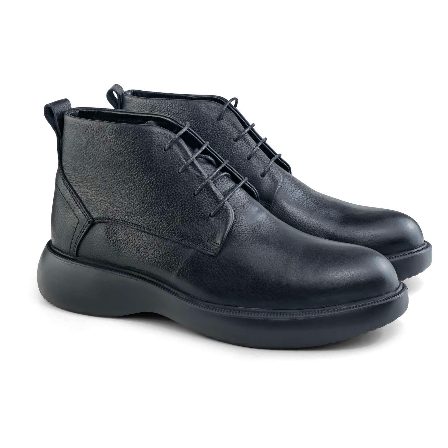 0305 bouttine en cuir homme noir/marron/bleumarin