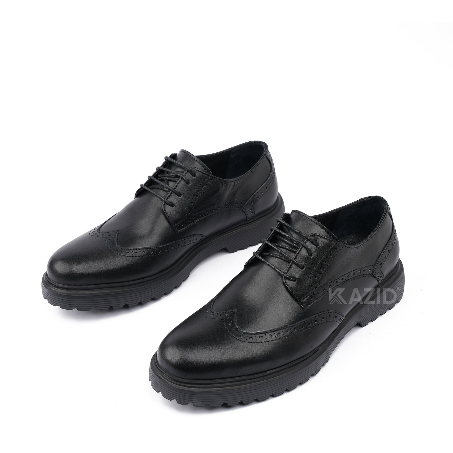 0415 chaussure Richelieu homme en cuir noir