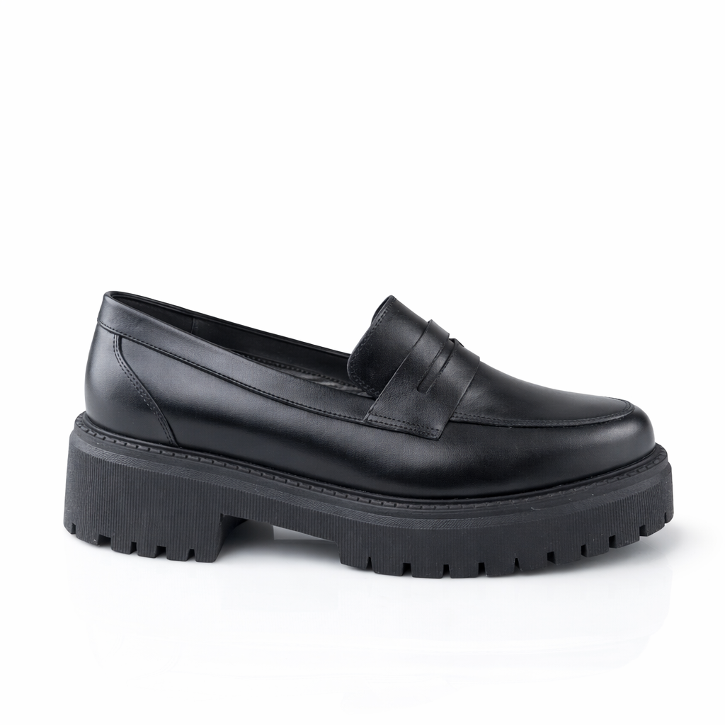 0817 chaussure en cuir femme beige/noir