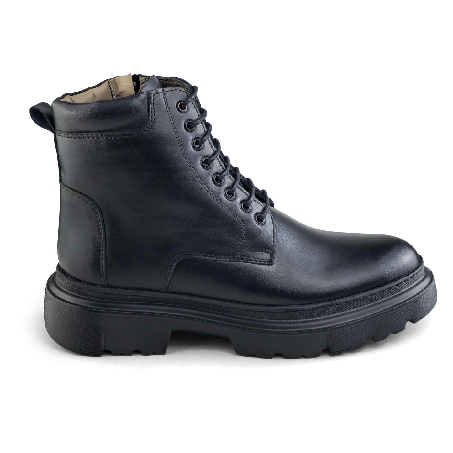 051  BOTTINE EN CUIR homme noir