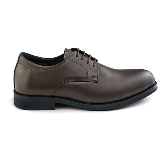 07 chaussure Richelieu confortable homme en cuir marron