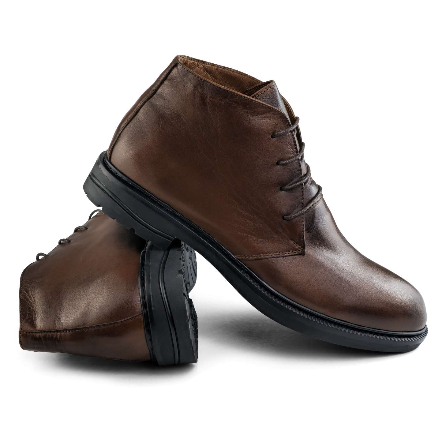 0918 chaussure  homme en cuir marron