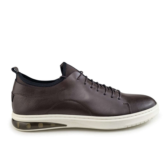 0171 Chaussure Sneaker Homme en cuir  marron