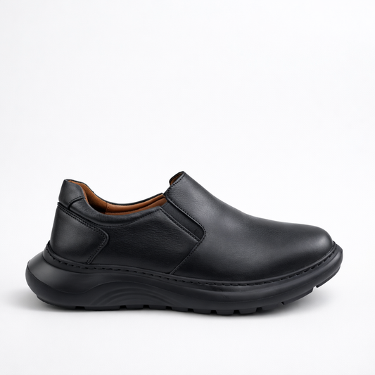 015 chaussure confortable cuir homme noir