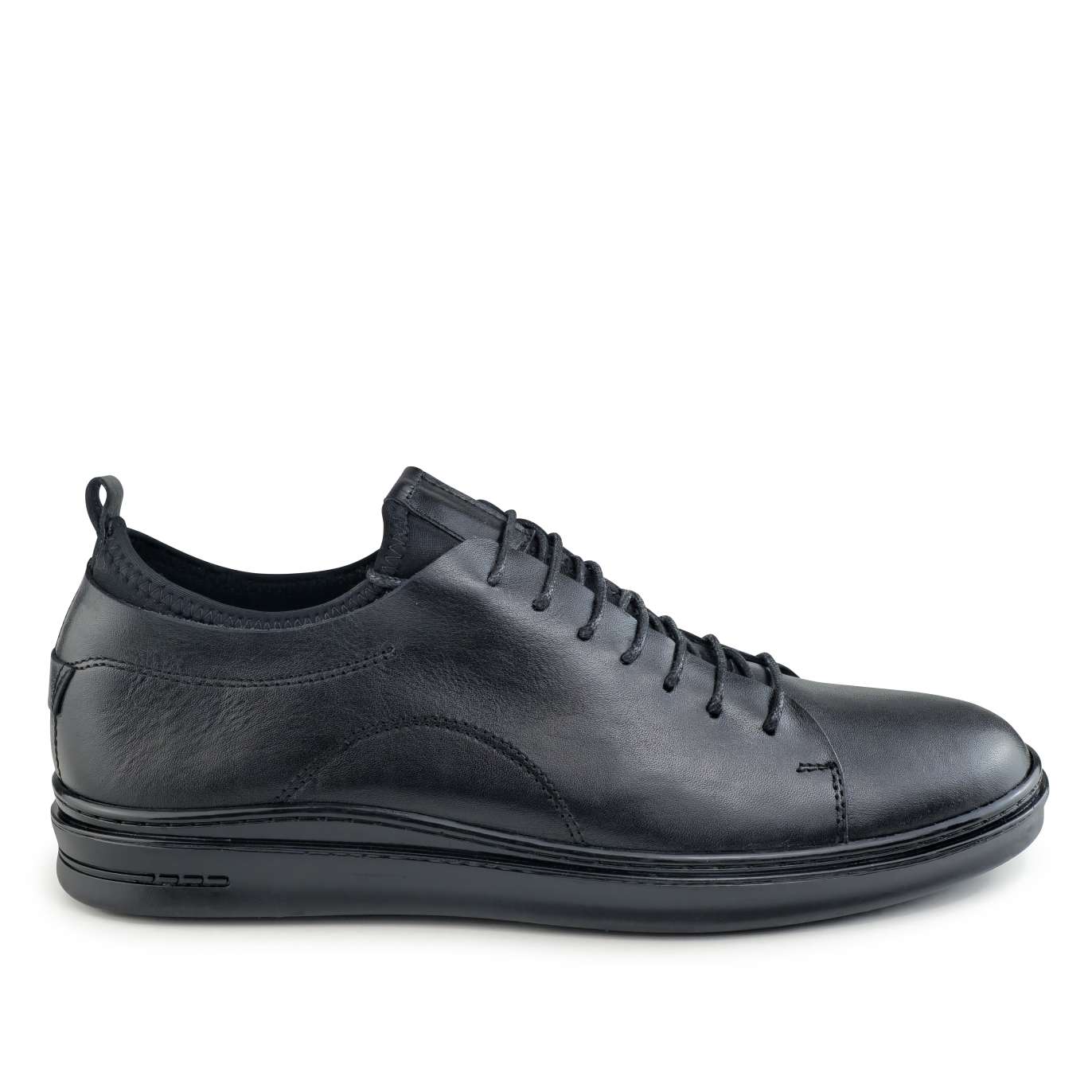 0171 Chaussure Sneaker Homme en cuir  noir