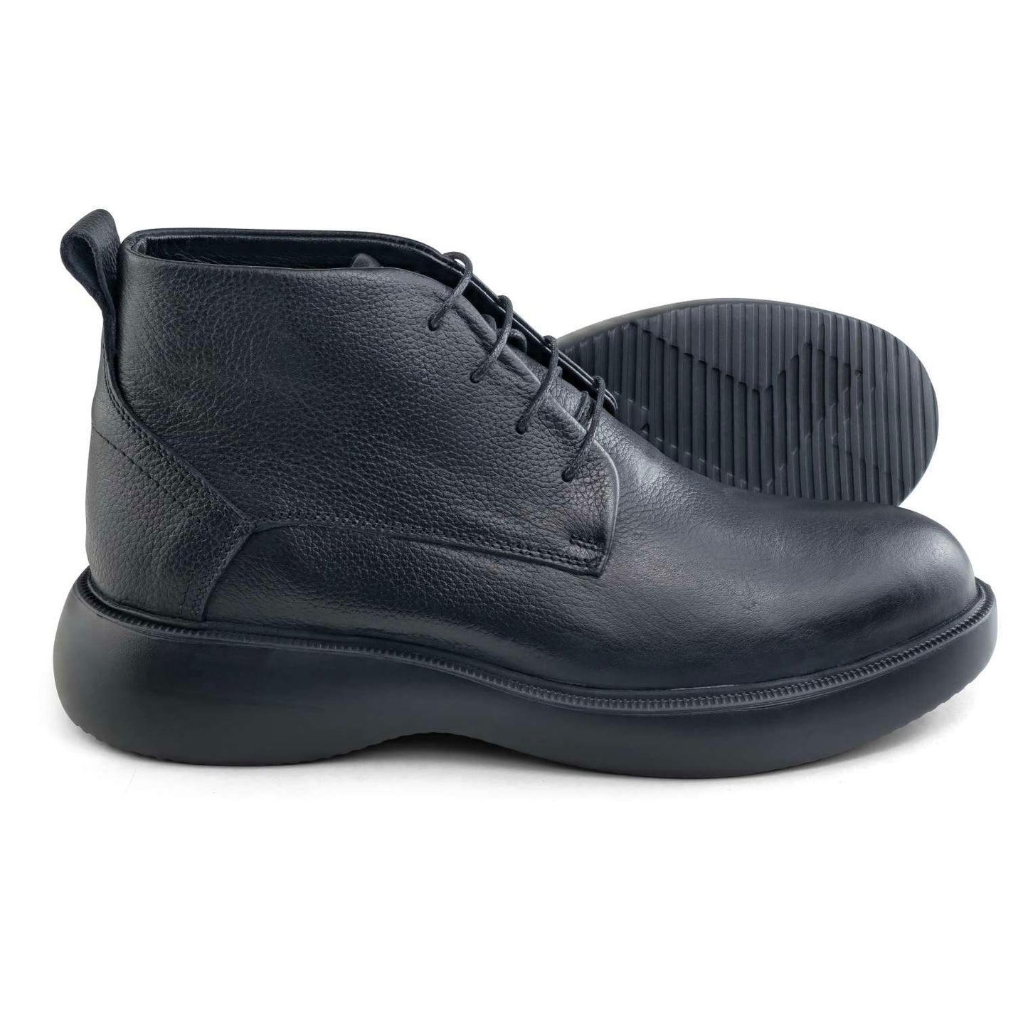 0305 bouttine en cuir homme noir/marron/bleumarin