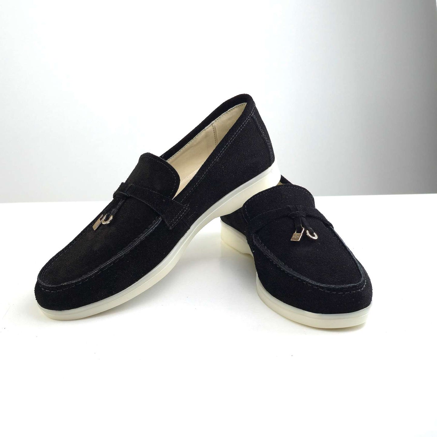 0116 chaussure Femme en cuir daim noir