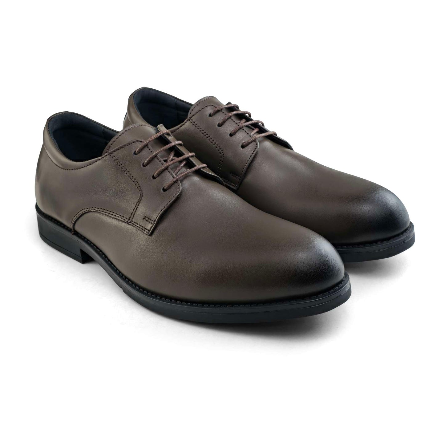 07 chaussure Richelieu confortable homme en cuir marron